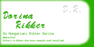 dorina rikker business card